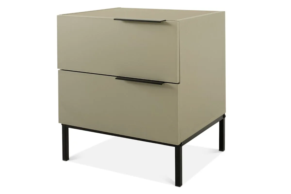 Avalon Bedside Locker | Pistachio | 2 Drawer