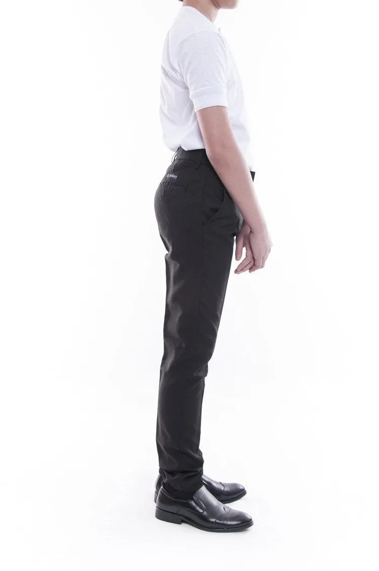 BP01 - PRE-ORDER - Boy's Skinny Fit Formal Slacks Black