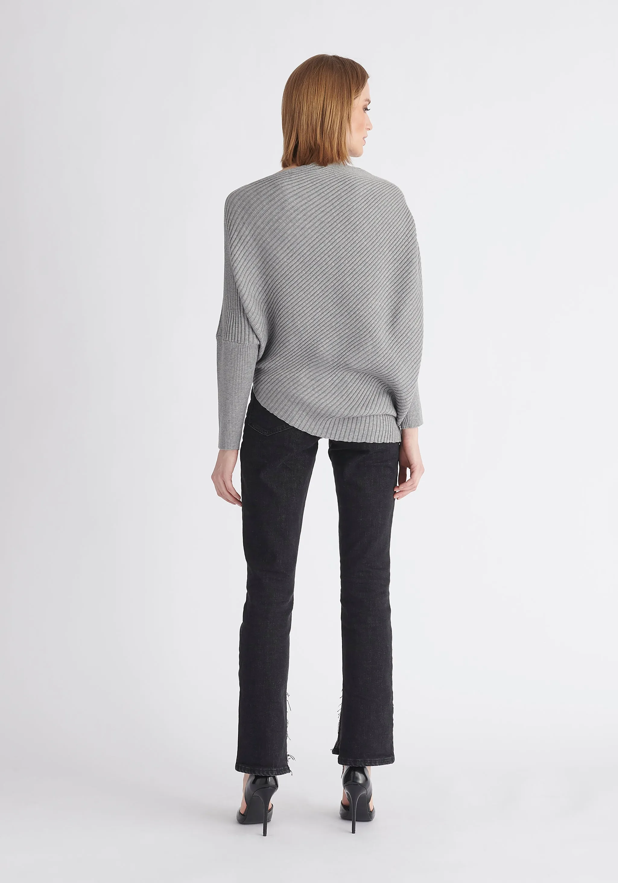 Draped Knitted Jumper