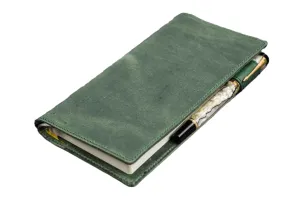 Galen Leather -  Slim Hobonichi Weeks Planner Cover - Crazy Horse Forest Green