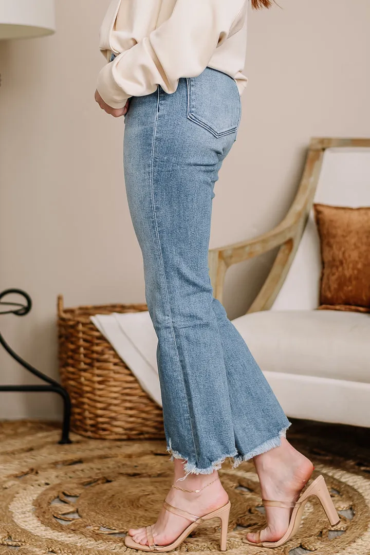 High Rise Kick Flare Jeans