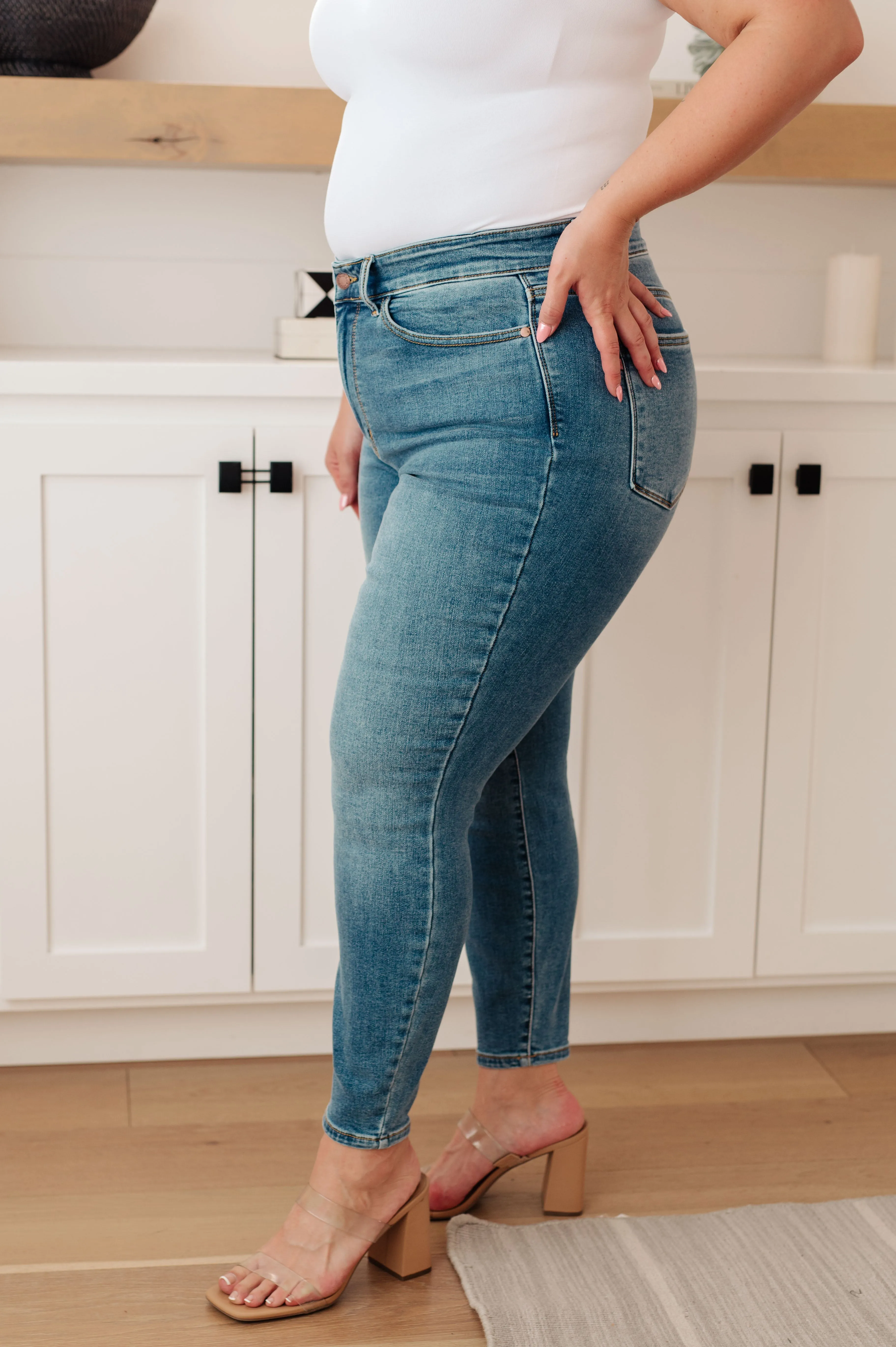 Judy Blue High Rise Thermal Skinny Jean 82349