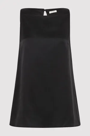 JULES SILK SINGLET - BLACK