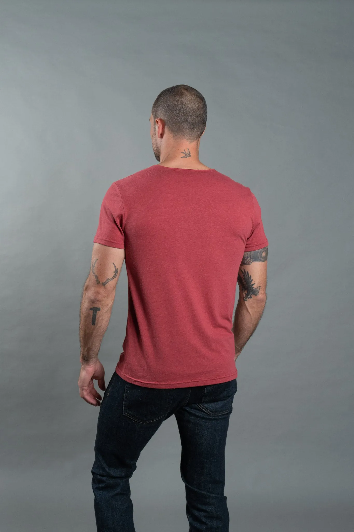 Men's Jersey Crew Neck Pocket Sailor Tee