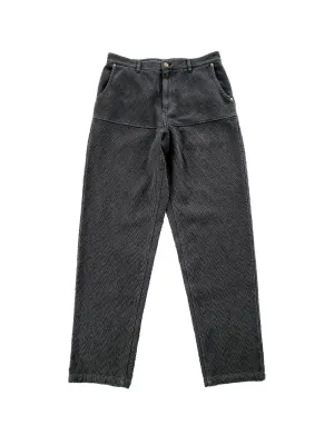 Men's Sashiko Tapered Pants - Loose Fit Japanese Style Trousers