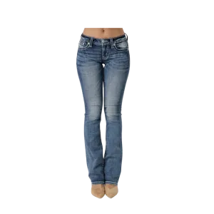 Miss Me Women's Autumn Rhapsody Bootcut Medium Wash Jeans