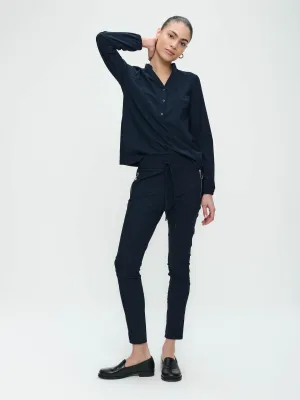 Pants Anna - Skinny fit Technical Jersey | Blue