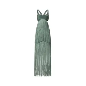 Pre Order:  Fringe Hollow Banquet Bandage Dress