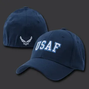 Rapid Dominance R82-CST-NVY-06 FitAll Flex Caps- Coast Guard- Navy- Sm