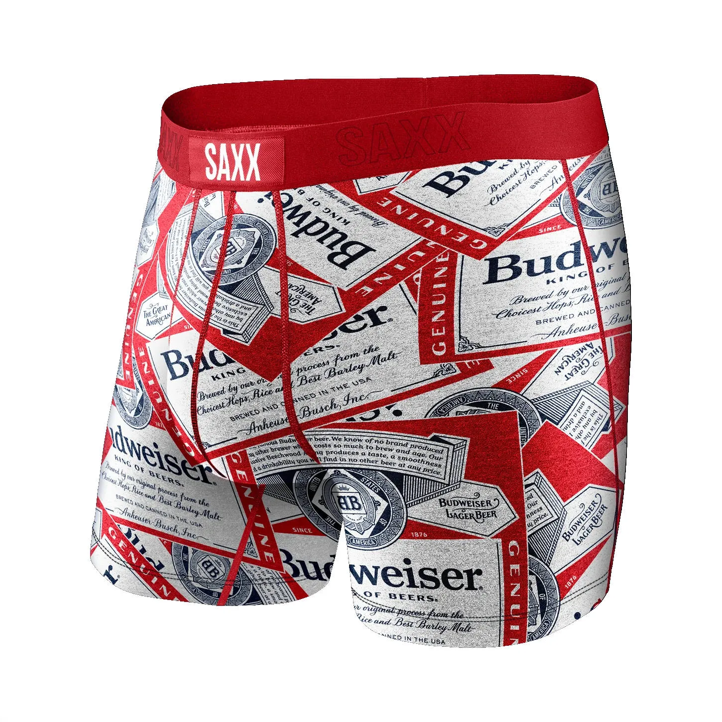 Saxx Mens Vibe Boxer Brief Multi Tossed Label