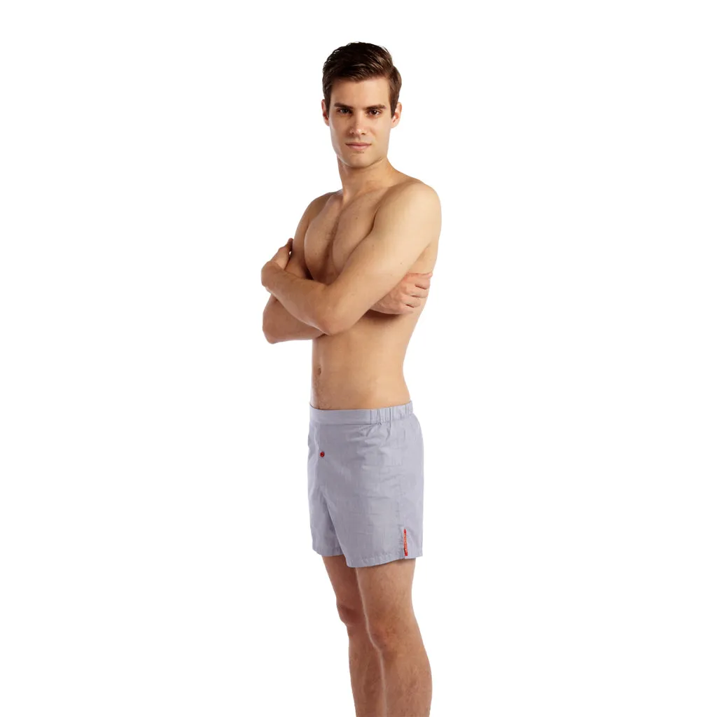 Slim-Fit Boxers Blue/White Microstripe