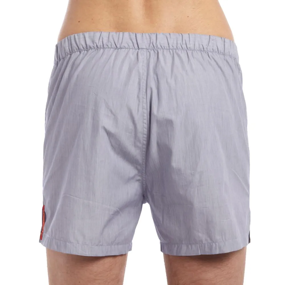 Slim-Fit Boxers Blue/White Microstripe