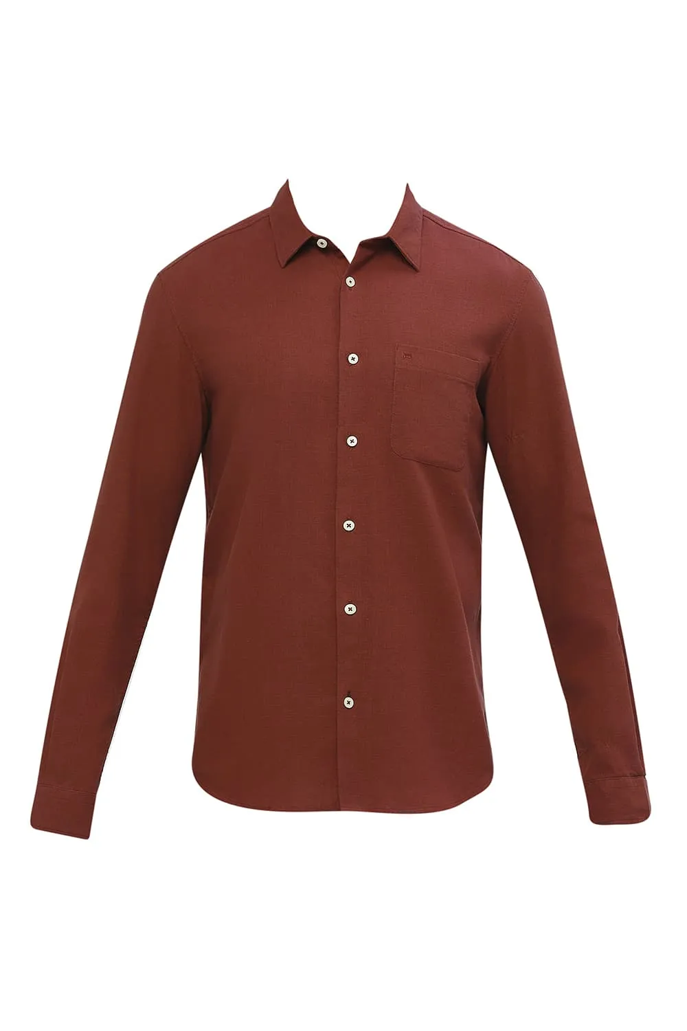 Slim Fit Cotton Hopsack Dobby Shirt