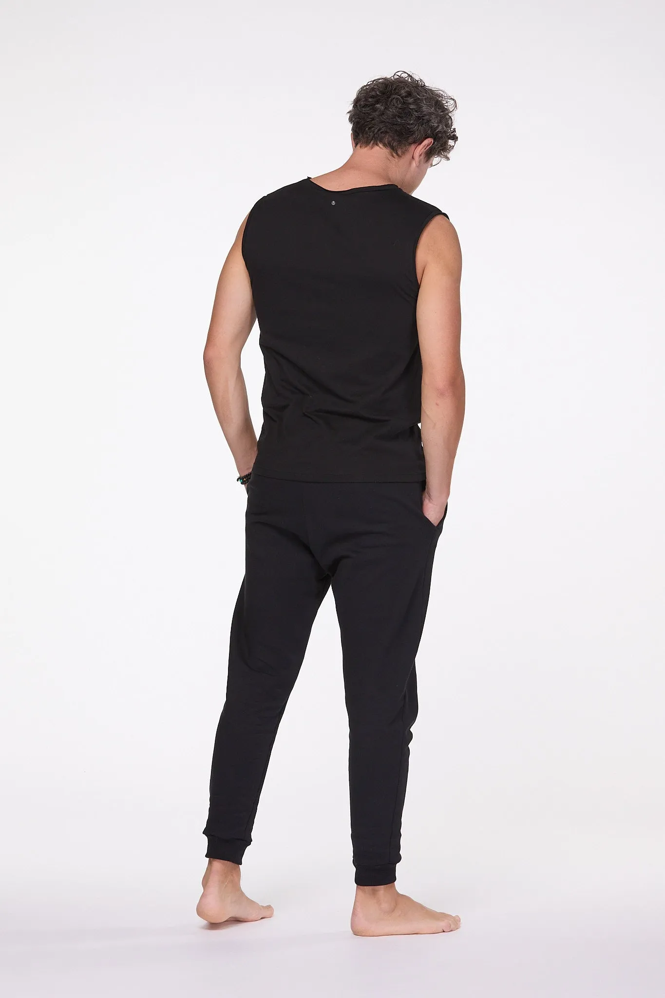 Slim Fit Mens Tank | Black