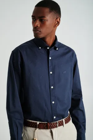 Slim fit slubcotton shirt