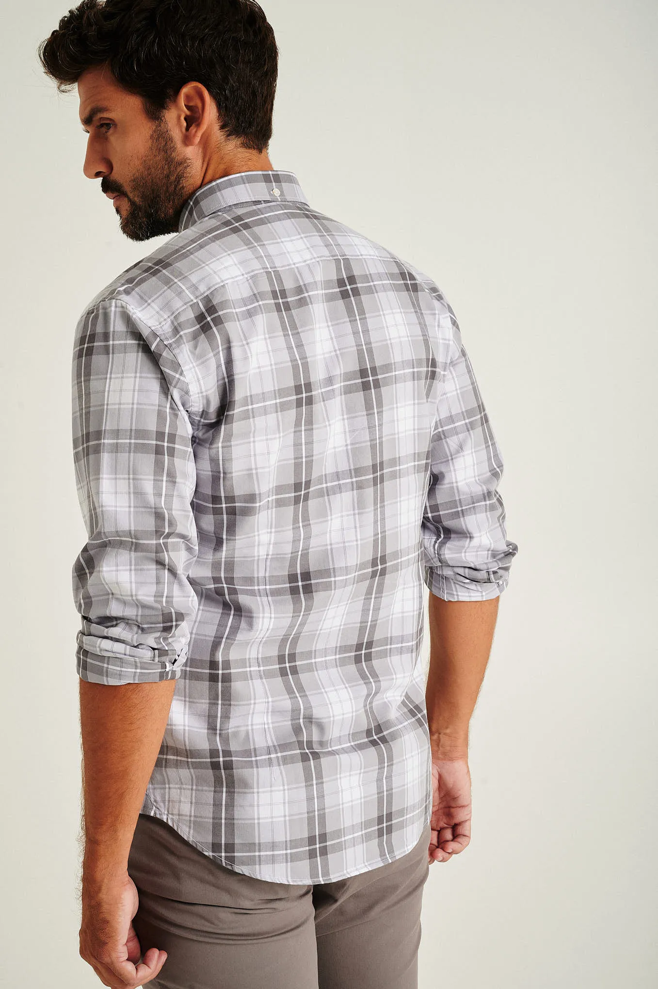 Slim fit twill shirt