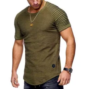 Summer Breathable Solid Color Casual T Shirt